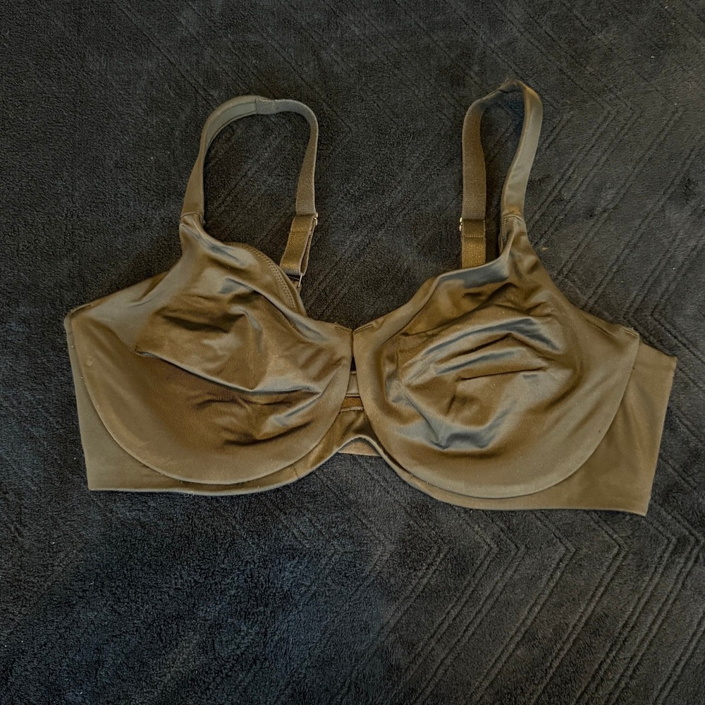 Spanx Minimizer Bra 36DD Black Underwire Full Coverage Smoothing 30035R